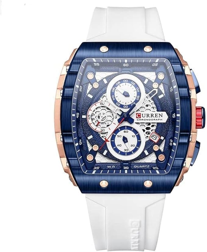 Men's waterproof, Luxury and Stylish chronograph watch with silicone Strap,